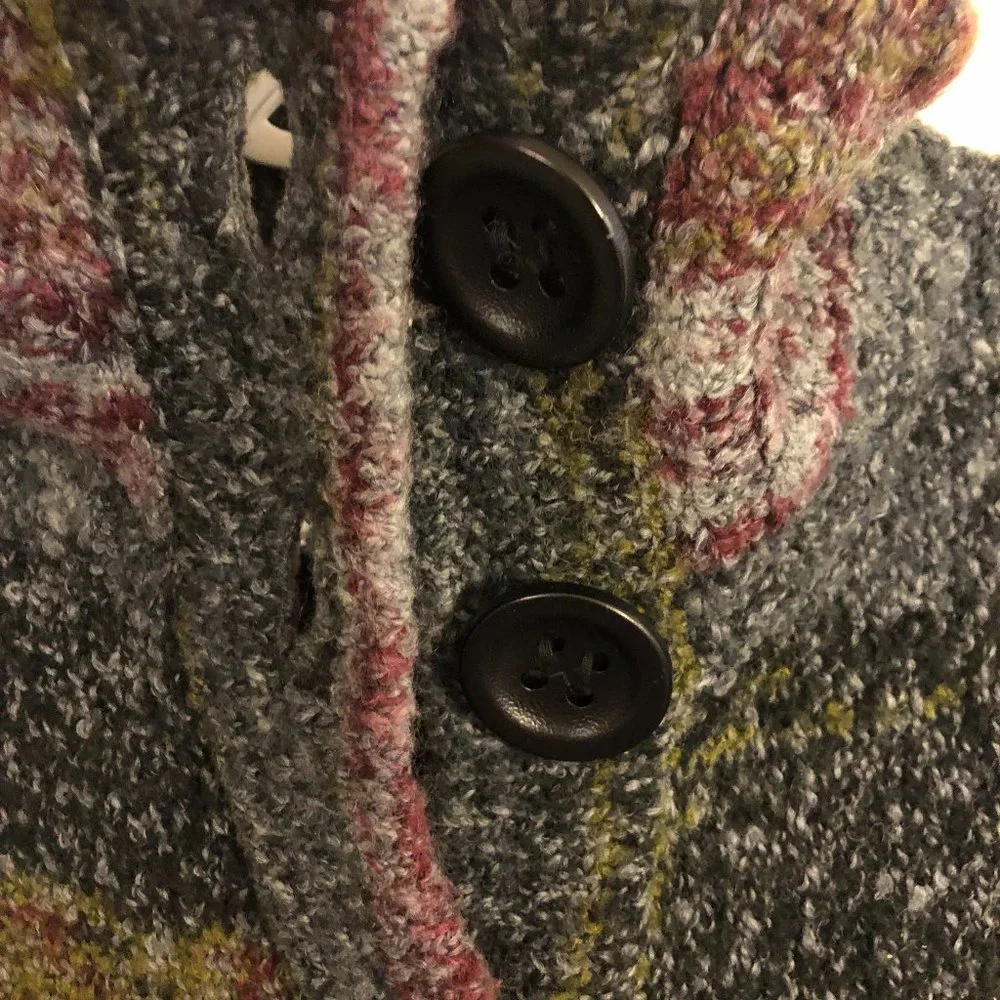 Kensie Heavy Button Cardigan Sweater